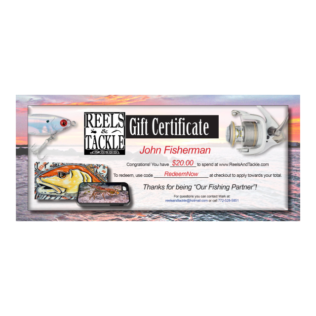 Reels & Tackle Gift Certificate